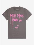 Nicki Minaj Pink Paint Boyfriend Fit Girls T-Shirt, CHARCOAL, hi-res