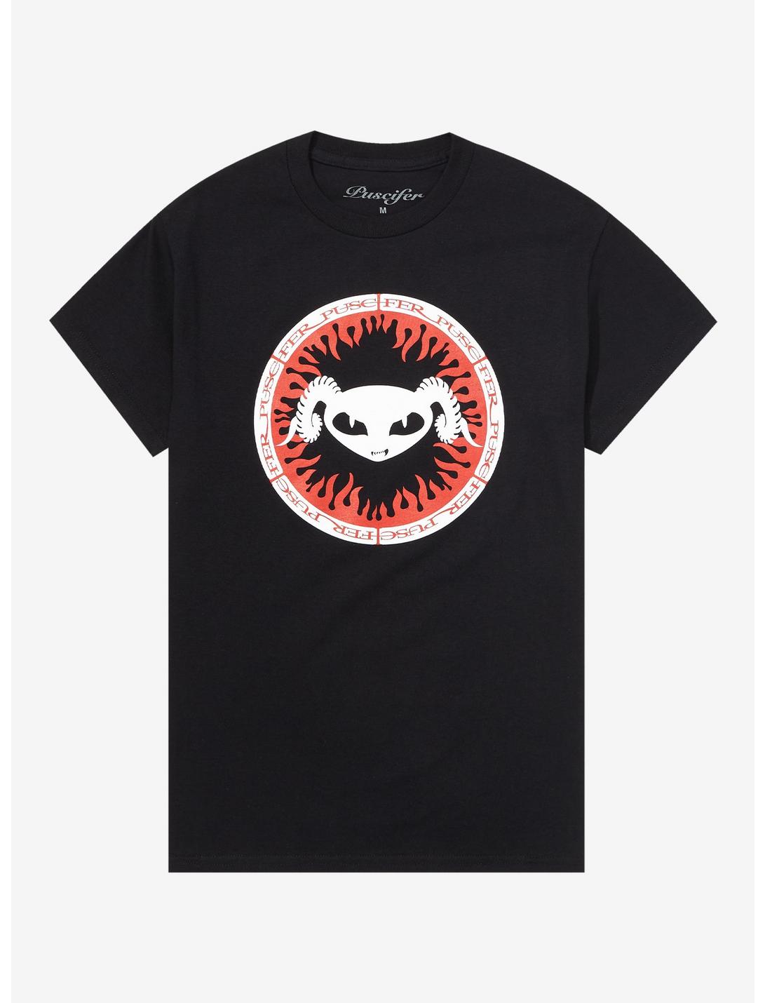 Puscifer Logo Boyfriend Fit Girls T-Shirt, BLACK, hi-res
