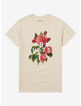 Plus Size The 1975 Floral Logo Boyfriend Fit Girls T-Shirt, , hi-res