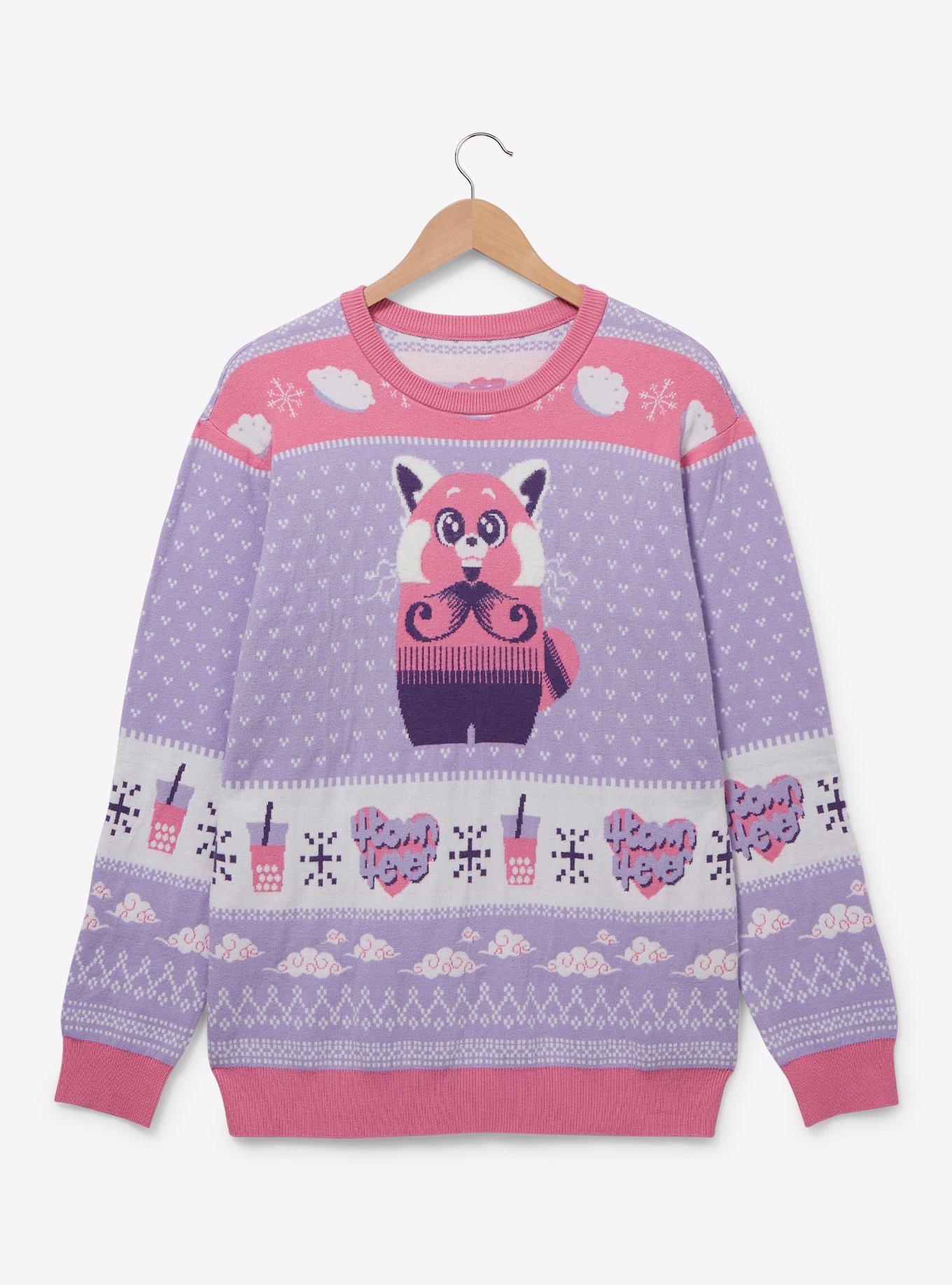 Disney Pixar Turning Red Mei Red Panda Holiday Sweater - BoxLunch