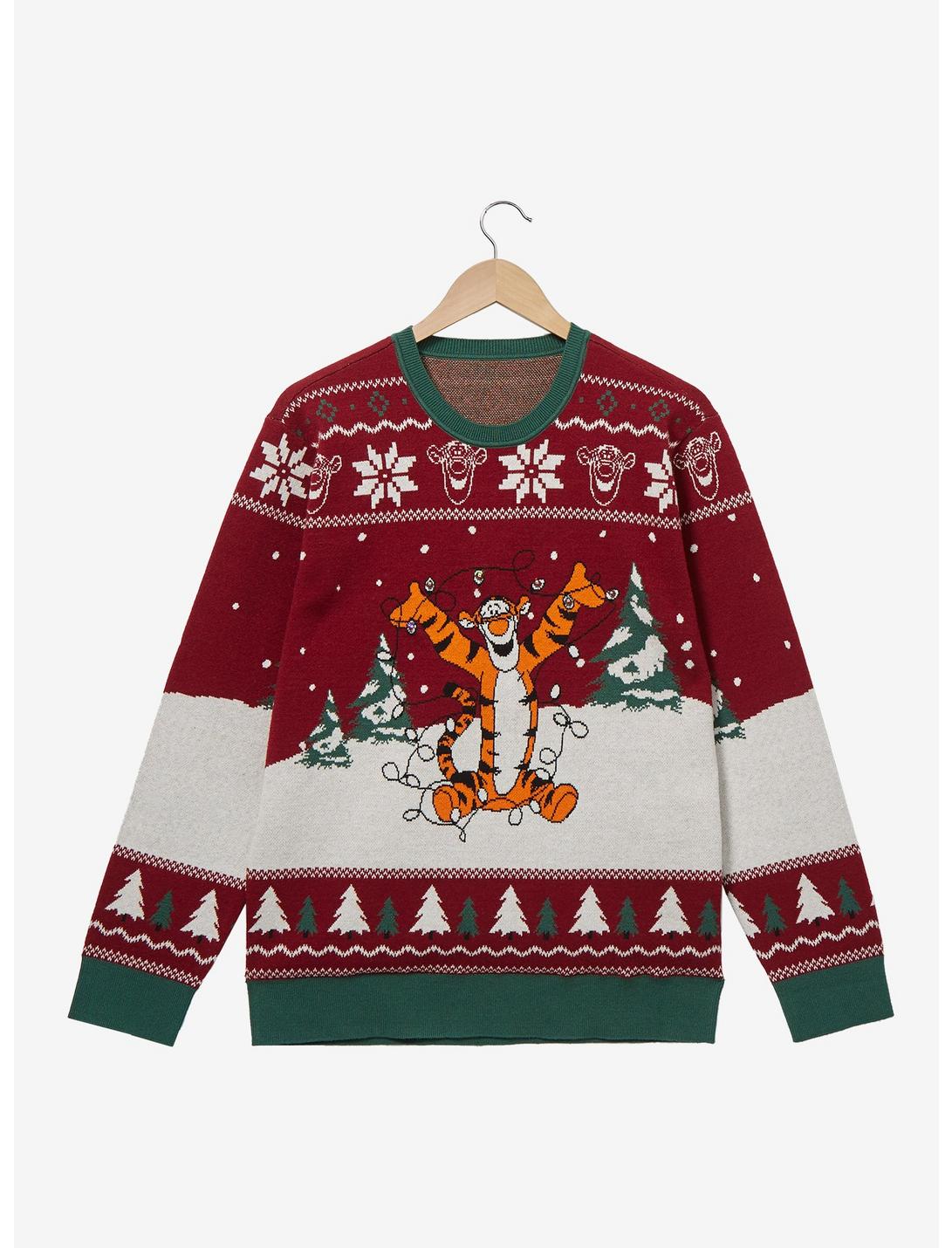 Men's Disney Minnie Mouse Christmas Sweater Style Sweatshirt, Size: XXL, Red