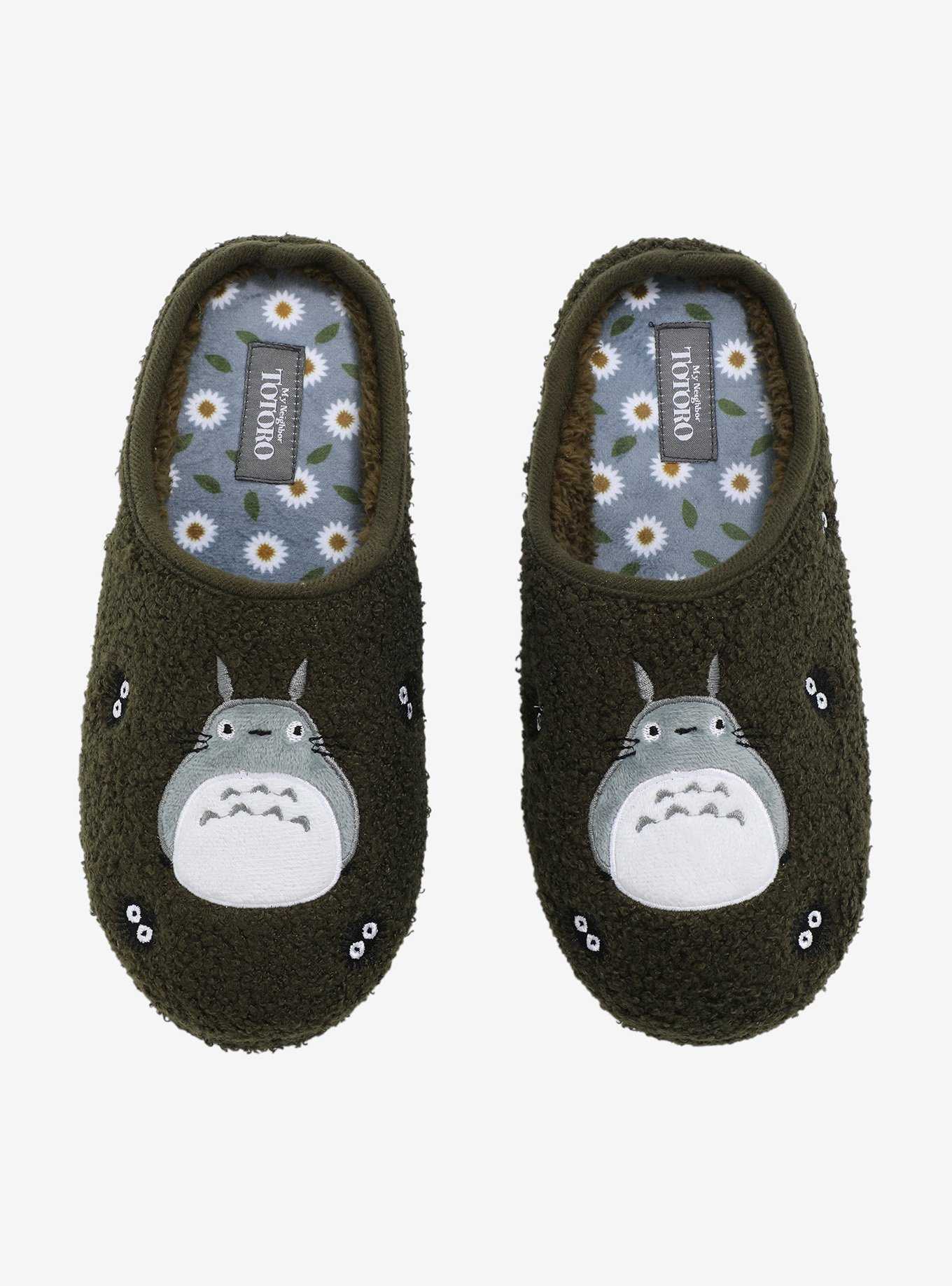 Studio Ghibli My Neighbor Totoro Soot Sprites Sherpa Plush Slippers, , hi-res