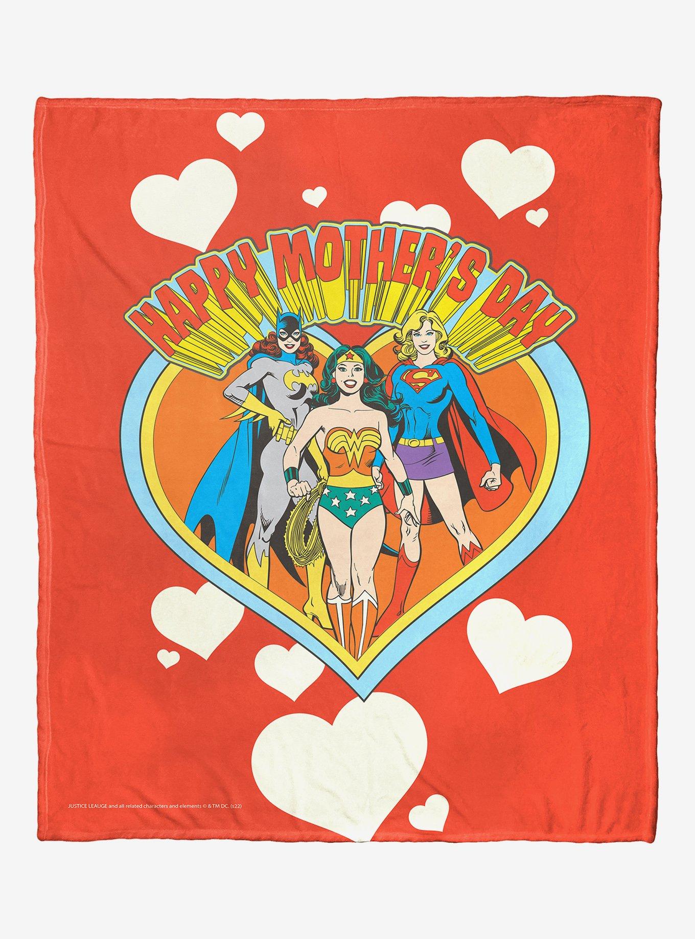 DC Comics Justice League Mom Group Throw Blanket, , hi-res