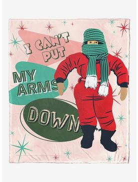 A Christmas Story Can't Put My Arms Down Silk Touch Throw Blanket, , hi-res