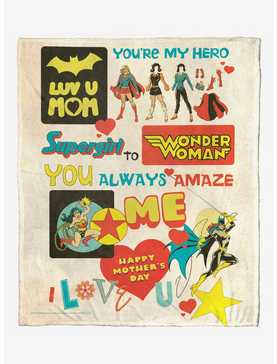 DC Comics Justice League Super Mom Throw Blanket, , hi-res