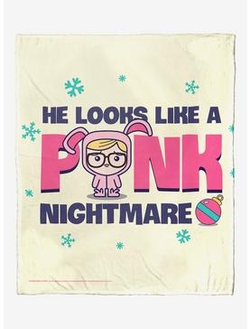 A Christmas Story Pink Nightmare Throw Blanket, , hi-res