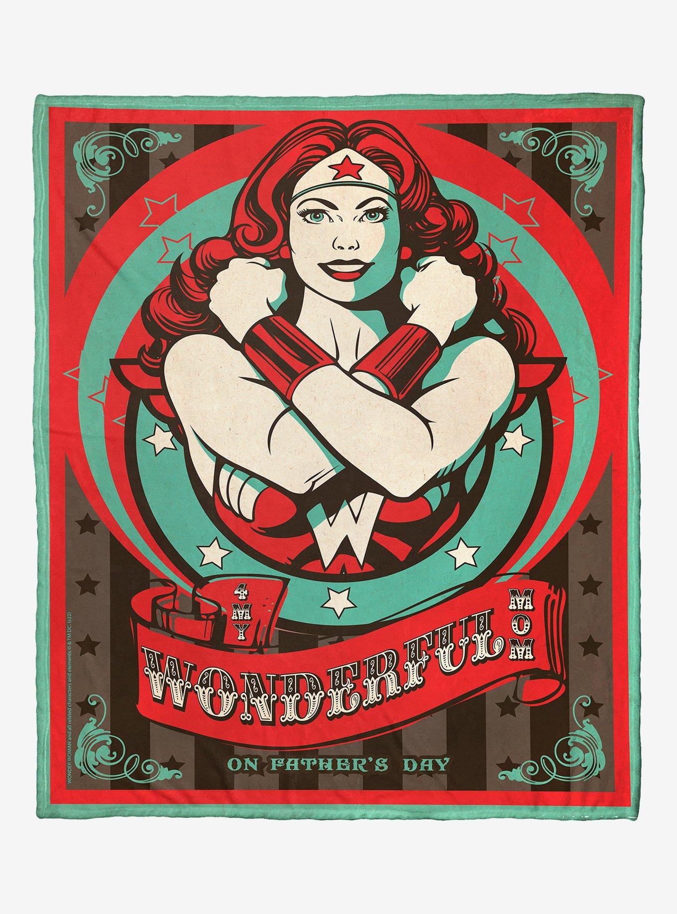 DC Comics Wonder Woman Wonder Parent Throw Blanket Hot Topic