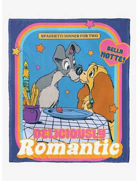 Disney Lady And The Tramp Romantic Dinner For Two Blanket, , hi-res