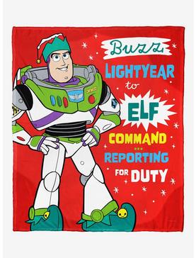Plus Size Disney Pixar Toy Story Lightyear Elf Silk Touch Throw Blanket, , hi-res