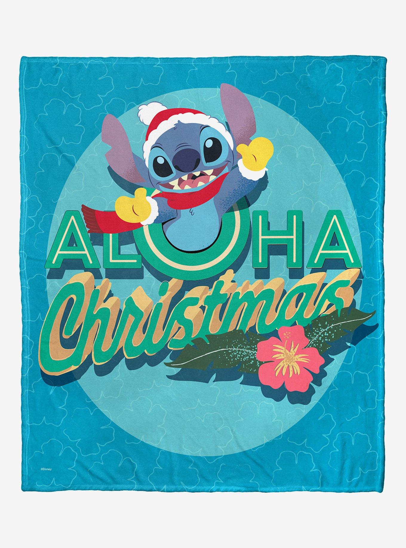 Disney Lilo & Stitch Festive Aloha Throw Blanket, , hi-res
