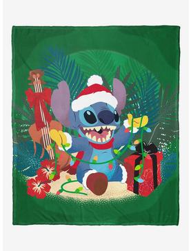 Disney Lilo & Stitch Hawaiian Holiday Silk Touch Throw Blanket, , hi-res