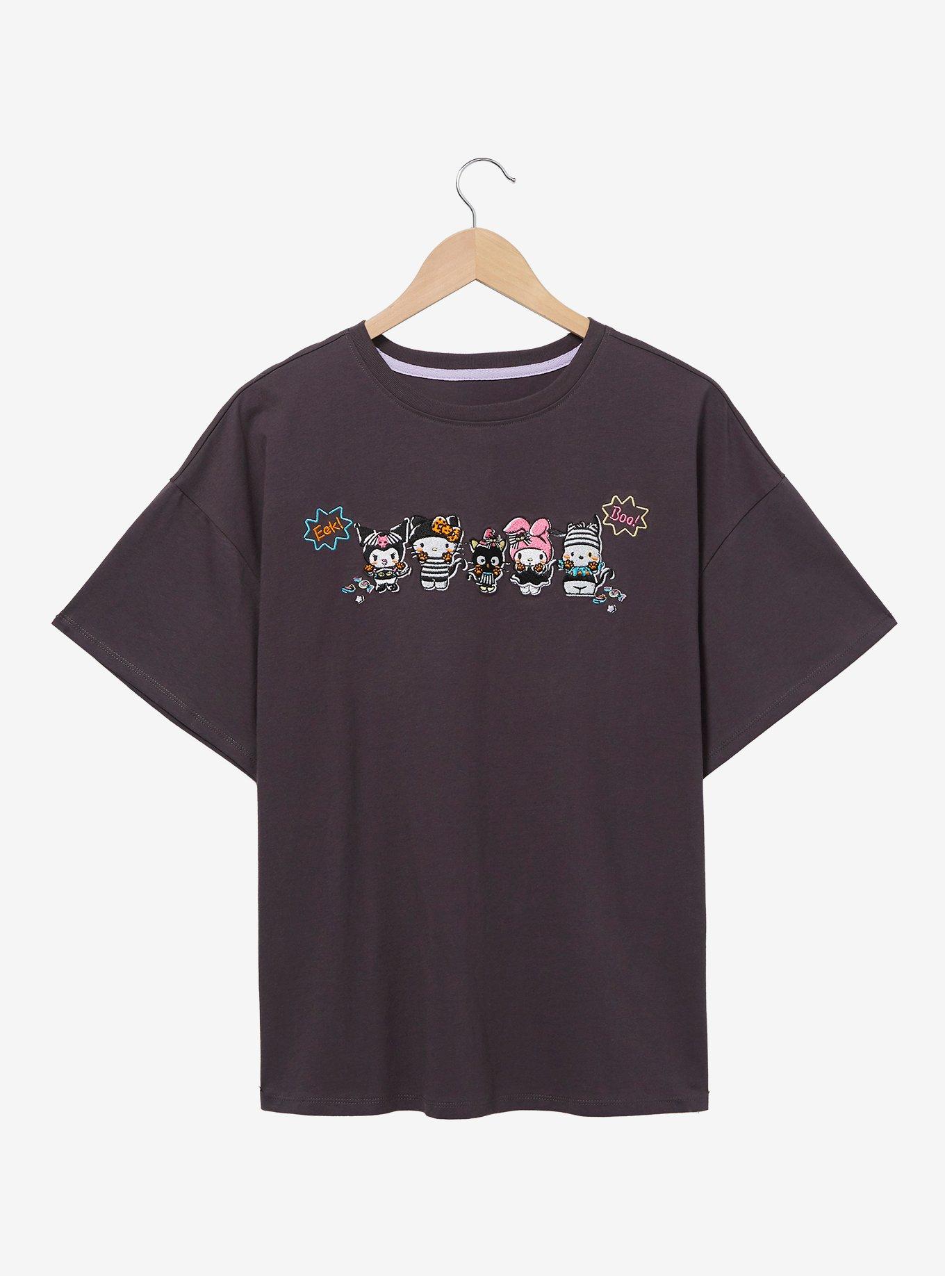 Sanrio Hello Kitty & Friends Halloween Outfits Women's T-Shirt - BoxLunch Exclusive, GREY, hi-res