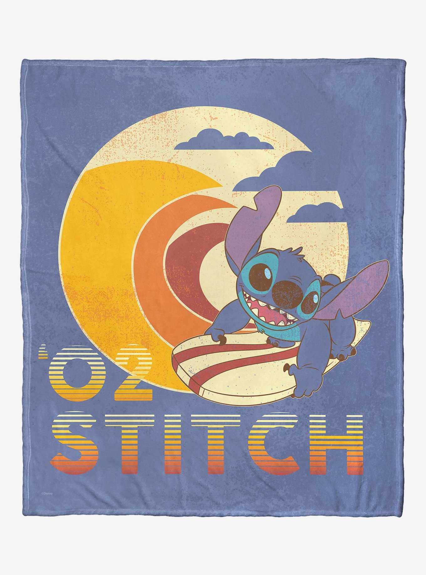 Disney Lilo & Stitch Vintage Aloha Stitch Throw Blanket, , hi-res