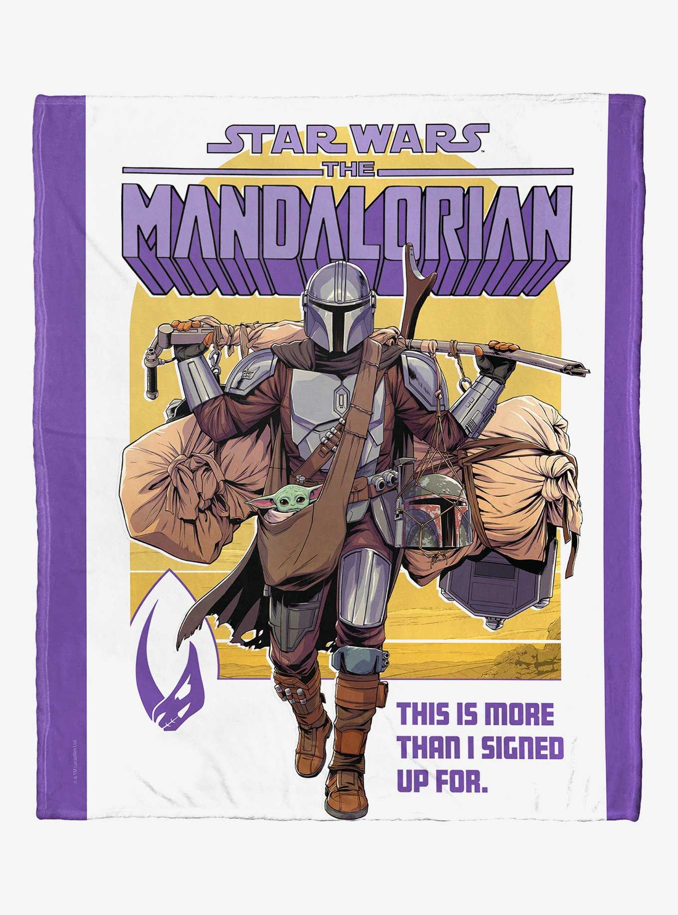 Star Wars The Mandalorian More Than I Signed Up For Blanket, , hi-res