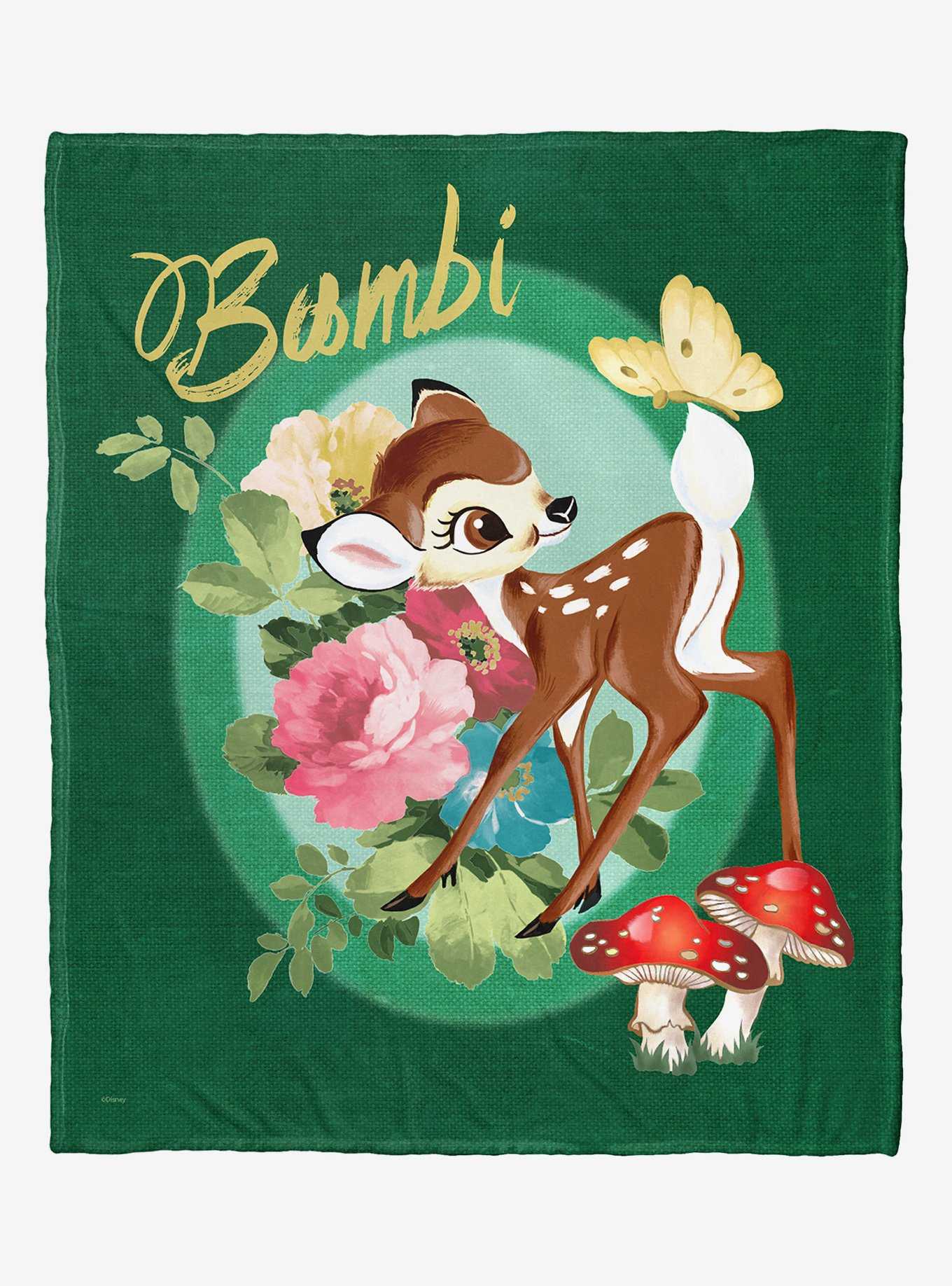 Disney Bambi 80th Celebration Bambi Bouquet Throw Blanket, , hi-res