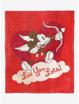 Disney Mickey Mouse Cherub Mickey Silk Touch Throw Blanket, , hi-res
