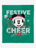 Disney Mickey Mouse Festive Cheer Throw Blanket, , hi-res