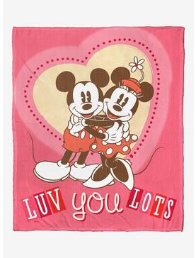 Disney Mickey Mouse Love You Lots Silk Touch Throw Blanket, , hi-res