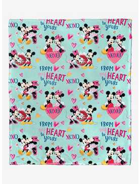 Disney Mickey Mouse Lovely Pattern Throw Blanket, , hi-res