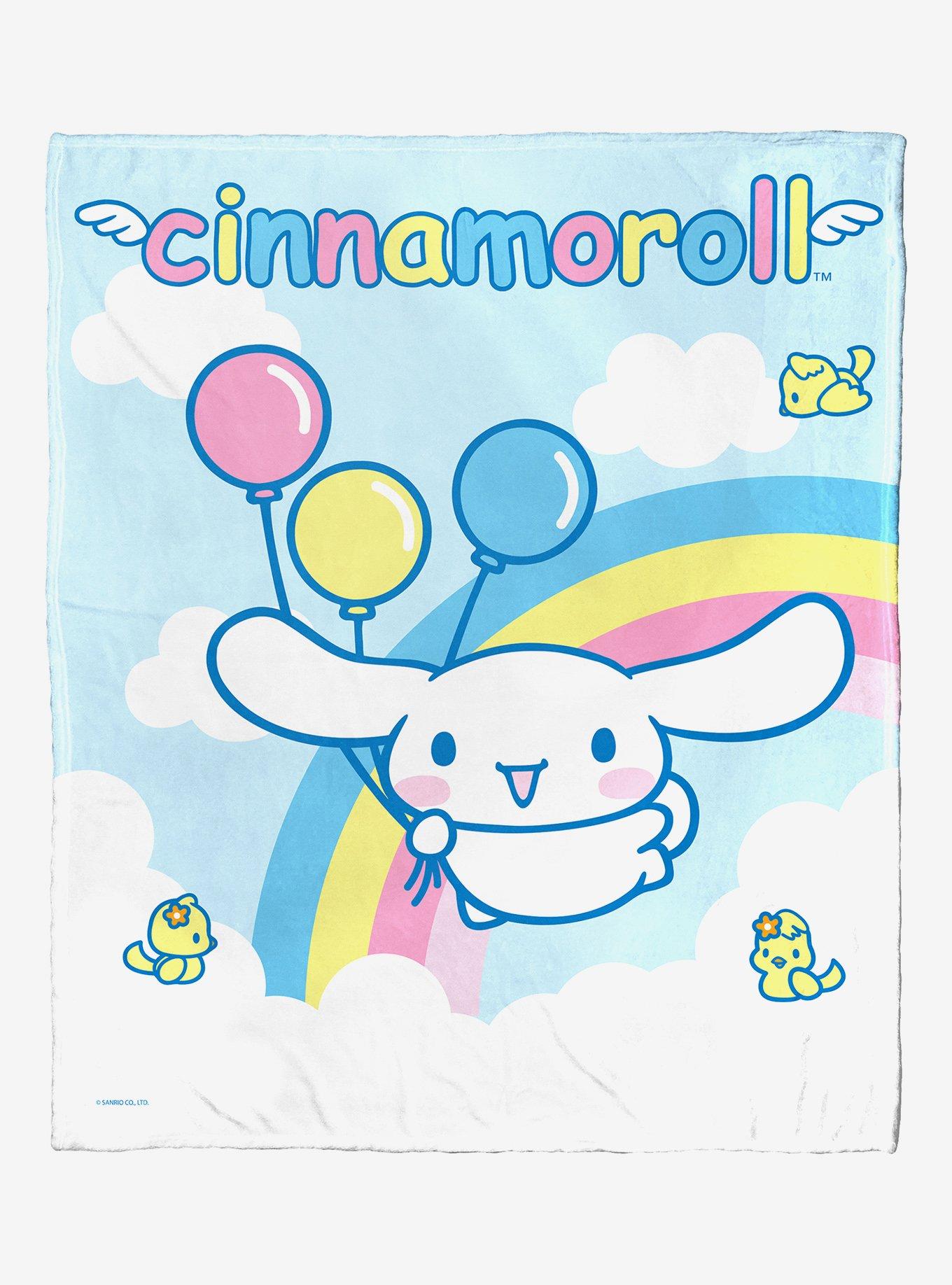 Cinnamoroll Rainbow Clouds Throw Blanket Hot Topic