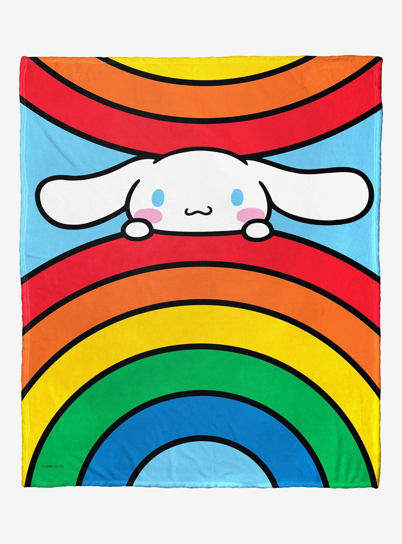 Cinnamoroll Rainbow Roll Silk Touch Throw Blanket, , hi-res