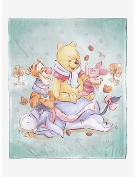 Disney Winnie The Pooh Autumn Happiness Silk Touch Throw Blanket, , hi-res