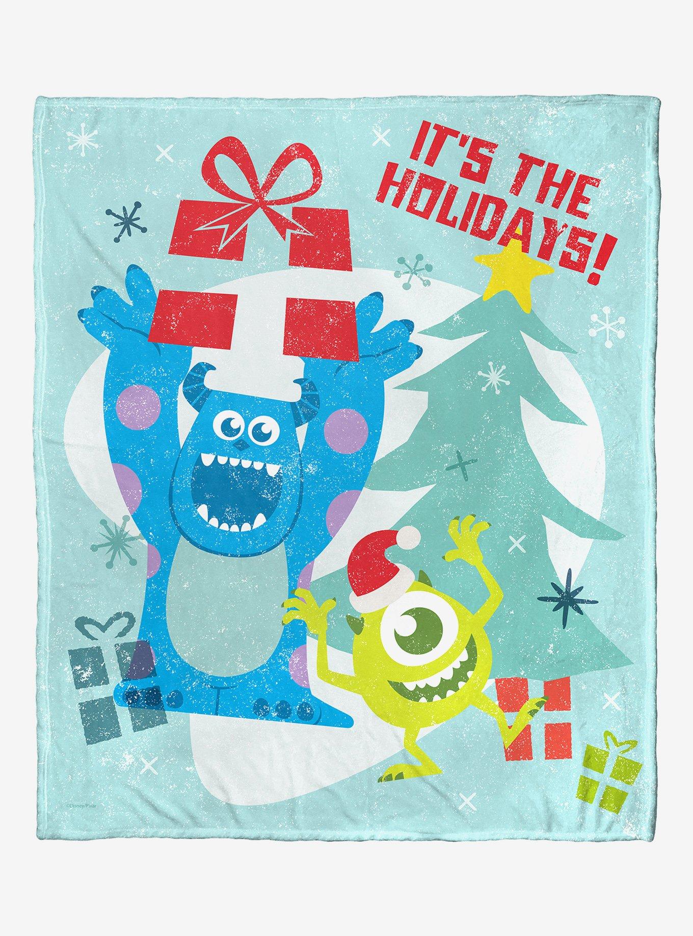 Disney Pixar Monsters Inc. Festive Monsters Throw Blanket, , hi-res