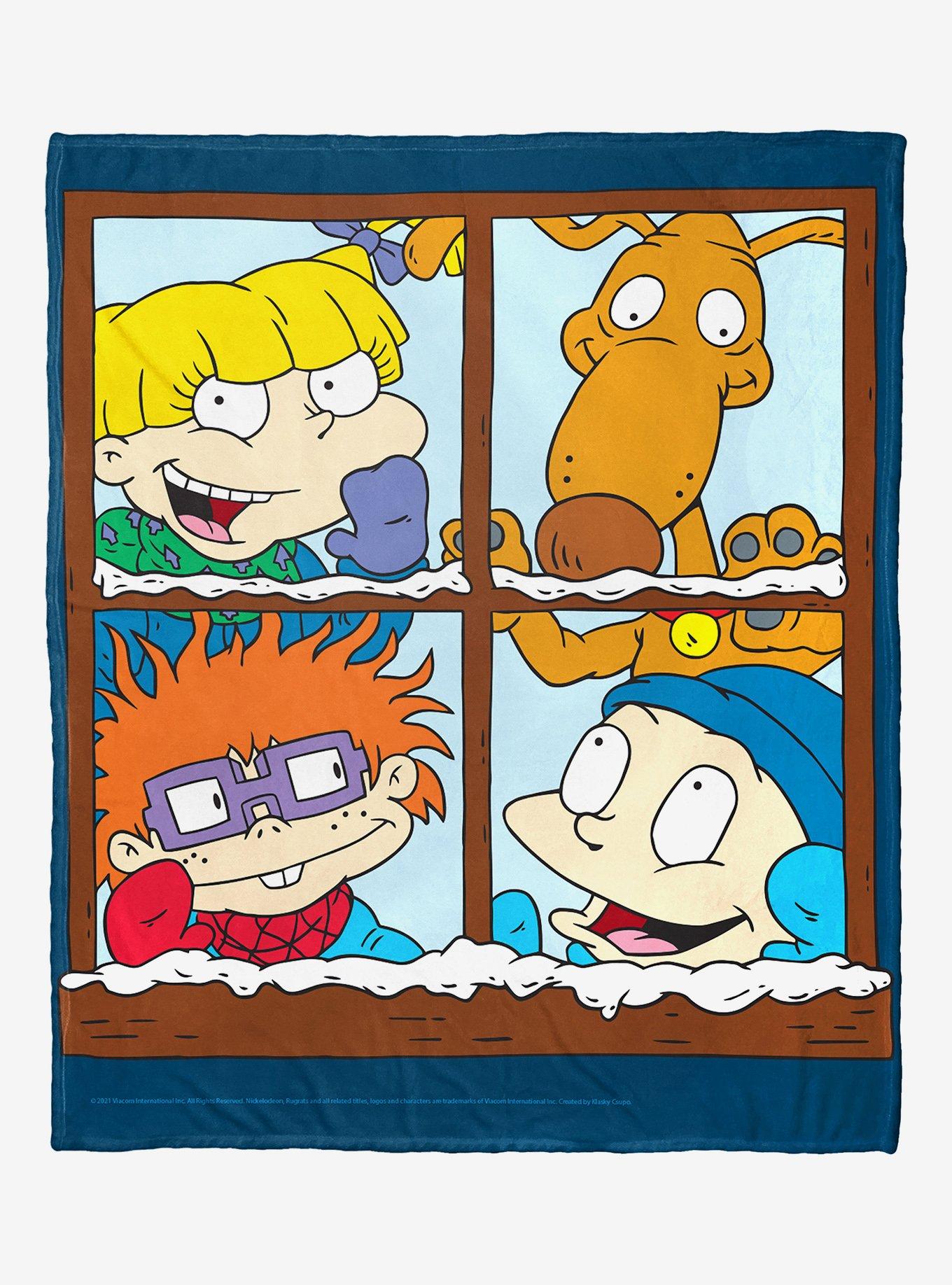 Rugrats Winter Window Silk Touch Throw Blanket, , hi-res