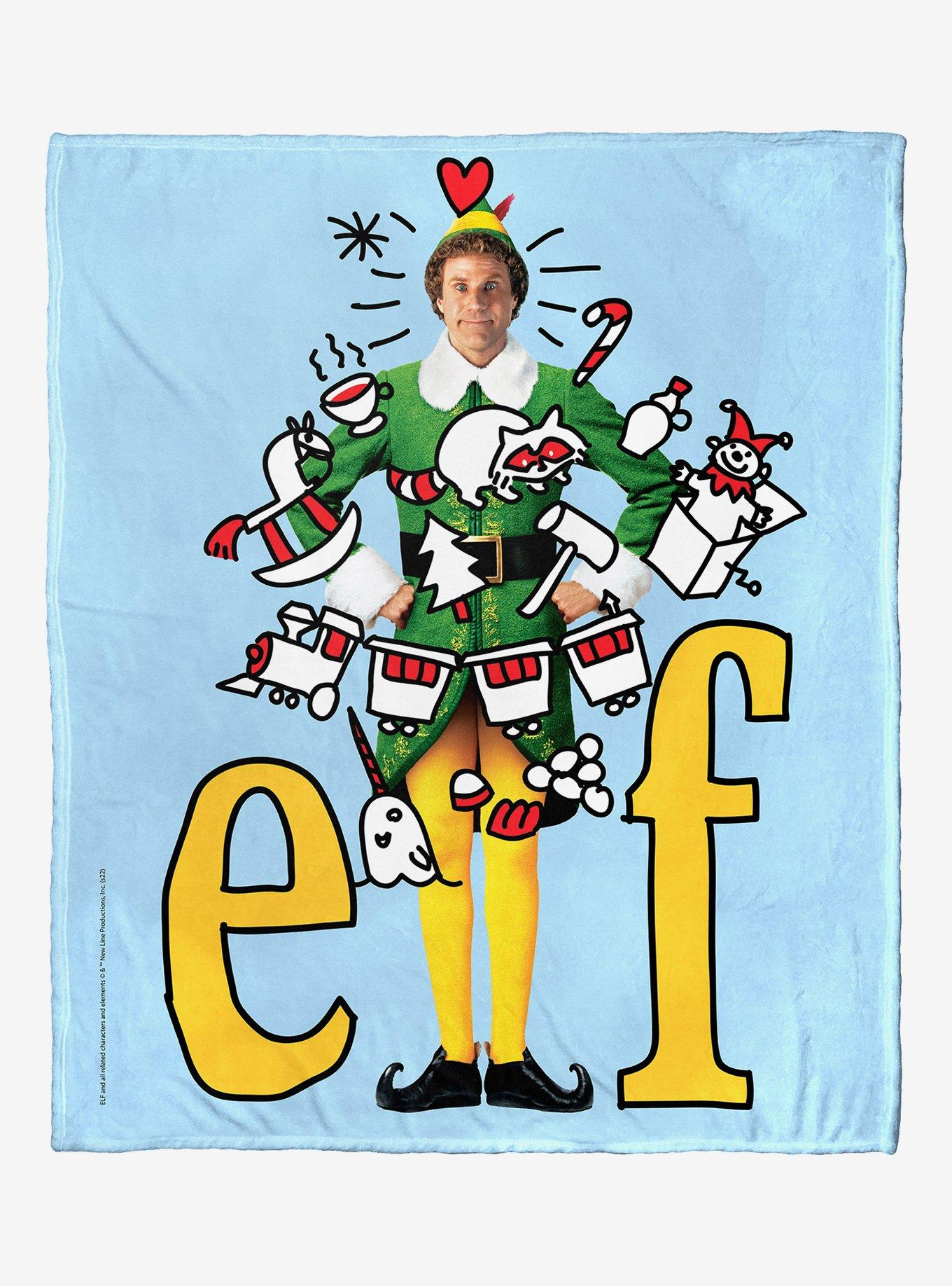 Elf Montage Silk Touch Throw Blanket, , hi-res