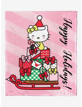 Sanrio Hello Kitty Happy Holidays Throw Blanket, , hi-res