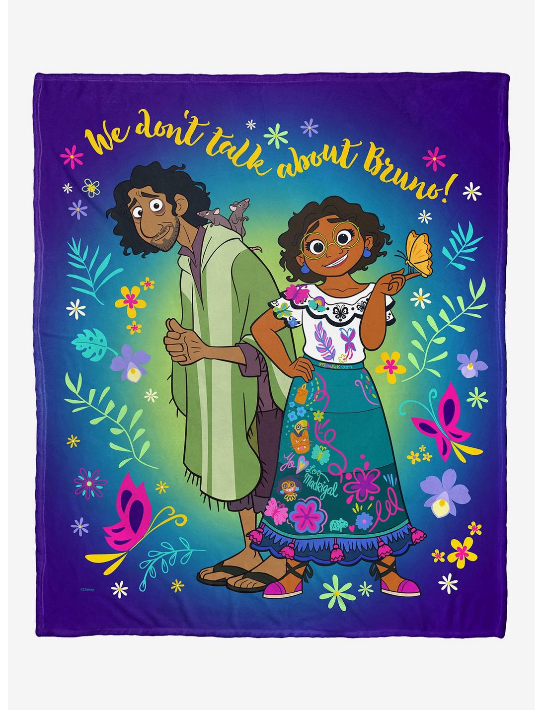 Disney Encanto Not Talking Bruno Throw Blanket, , hi-res