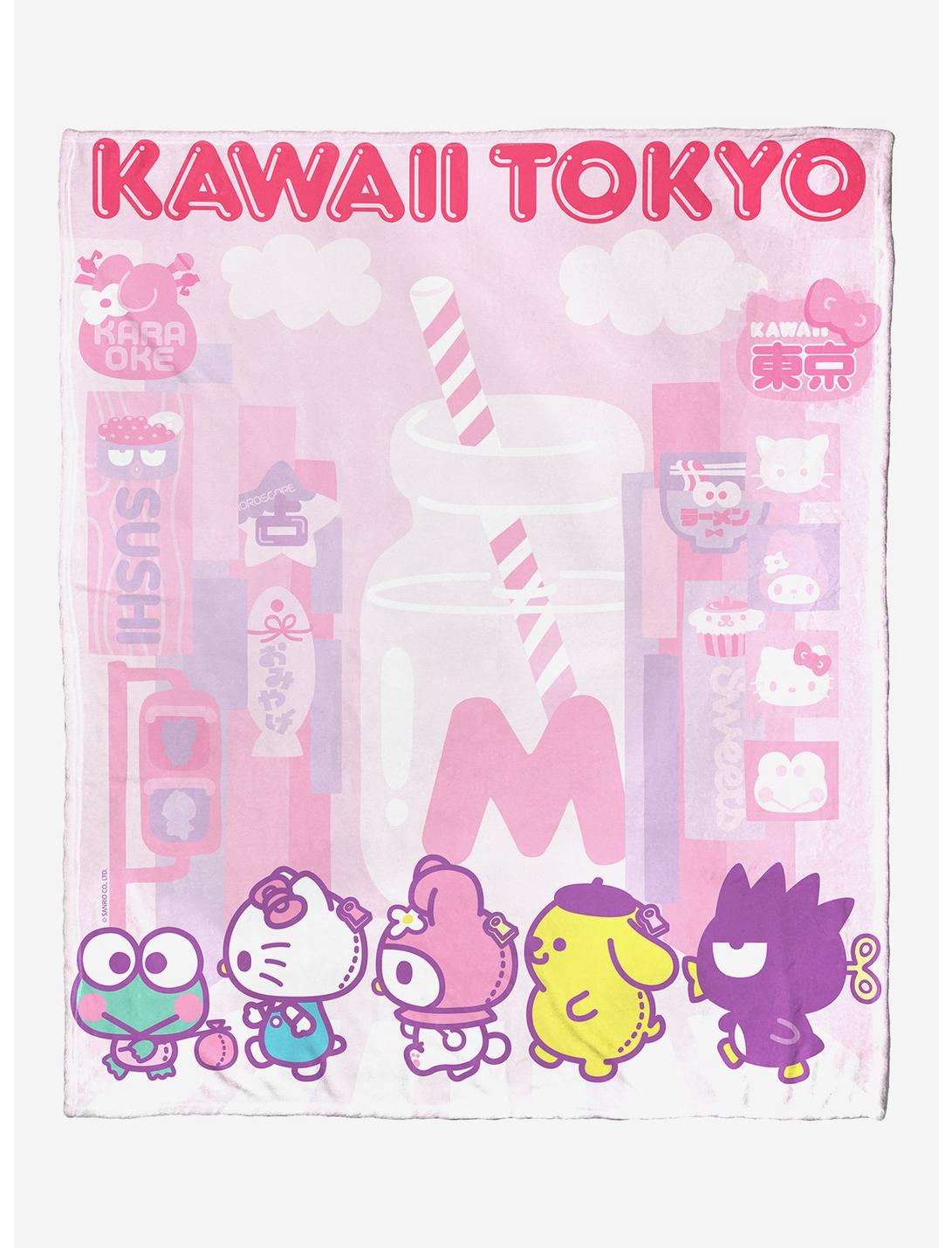 Sanrio Hello Kitty Kawaii Tokyo Throw Blanket, , hi-res
