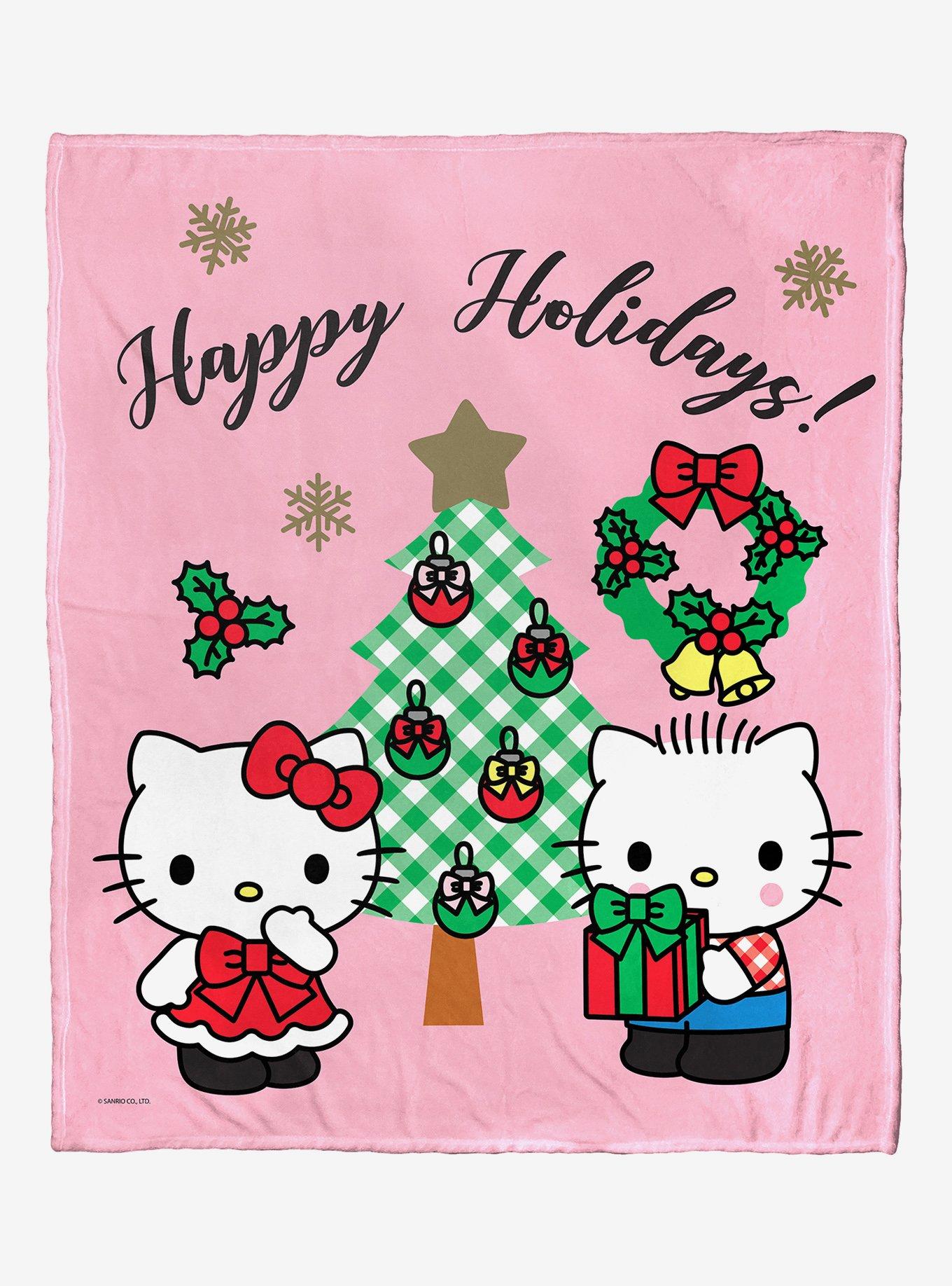Sanrio Hello Kitty Mistletoe Silk Touch Throw Blanket | Hot Topic