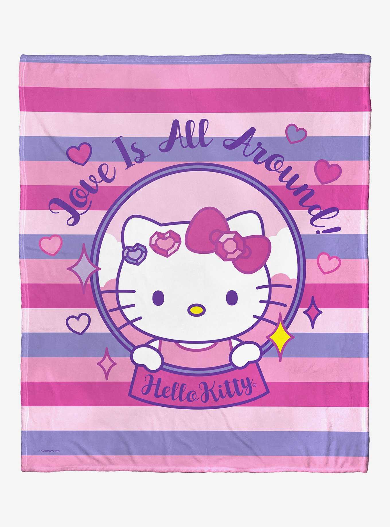 Sanrio Hello Kitty All Around Throw Blanket, , hi-res