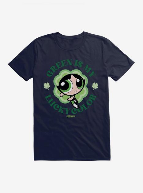 Powerpuff Girls Buttercup Green Is My Lucky Color T-Shirt - BLUE | Hot ...