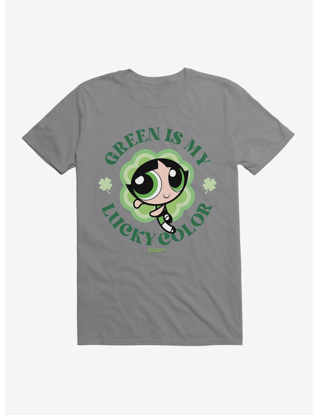 Powerpuff Girls Buttercup Green Is My Lucky Color T-Shirt, STORM GREY, hi-res