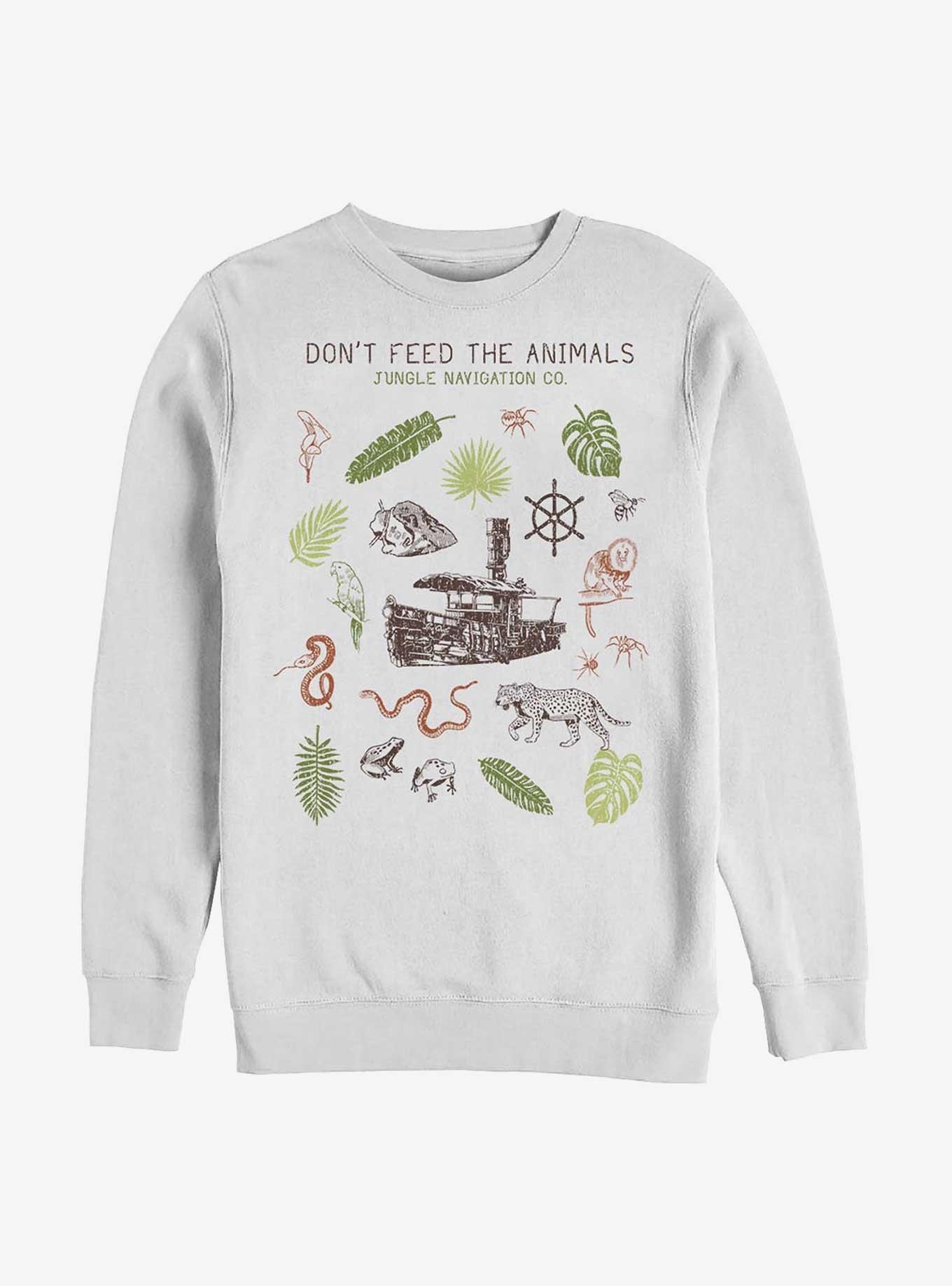 Disney Jungle Cruise Don't Feed The Animals Sweatshirt, WHITE, hi-res