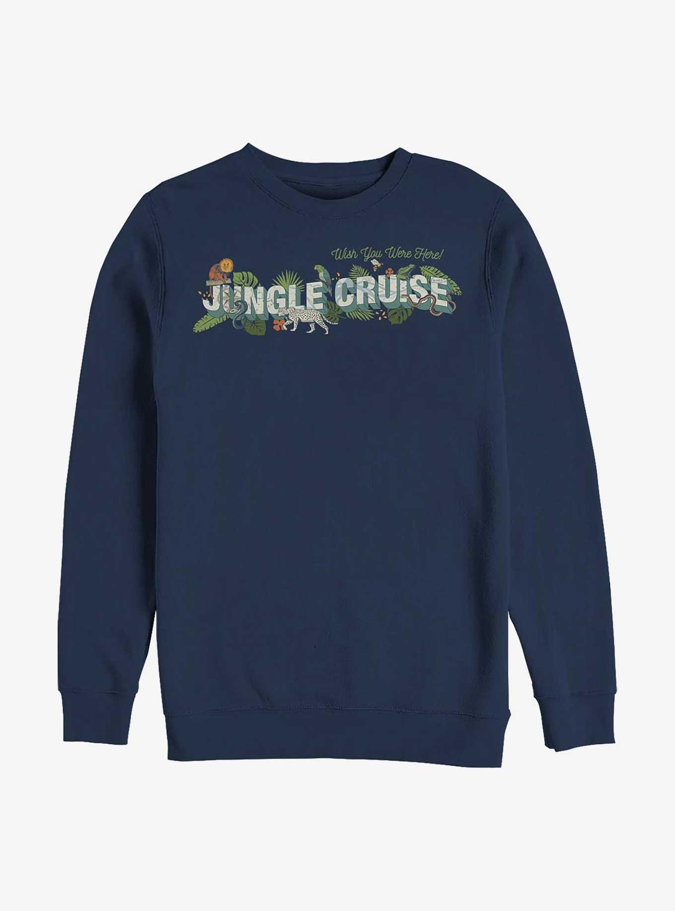 Disney Jungle Cruise Wish You Were Here Postcard Sweatshirt, , hi-res