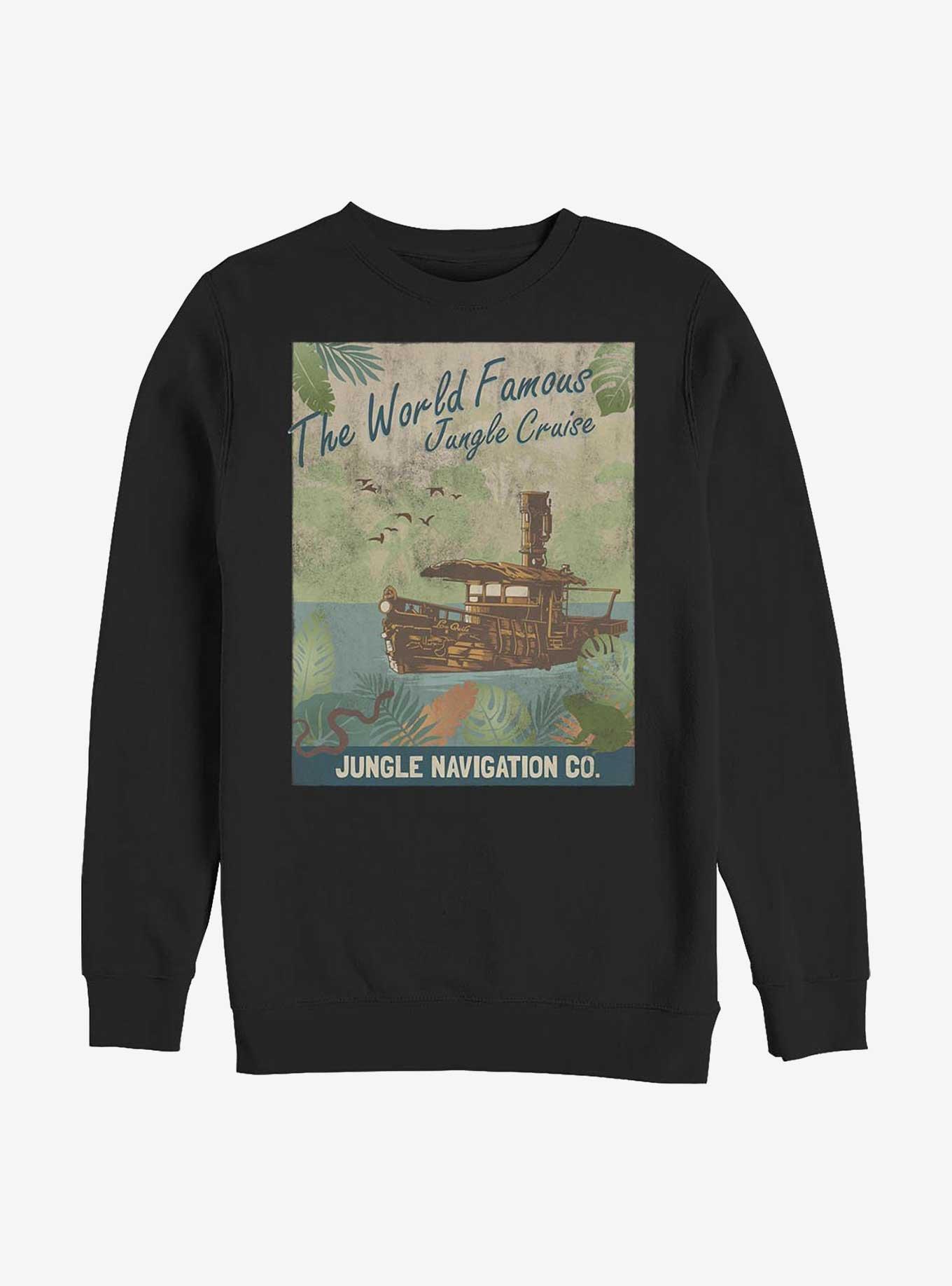 Disney Jungle Cruise Vintage Poster Sweatshirt, BLACK, hi-res