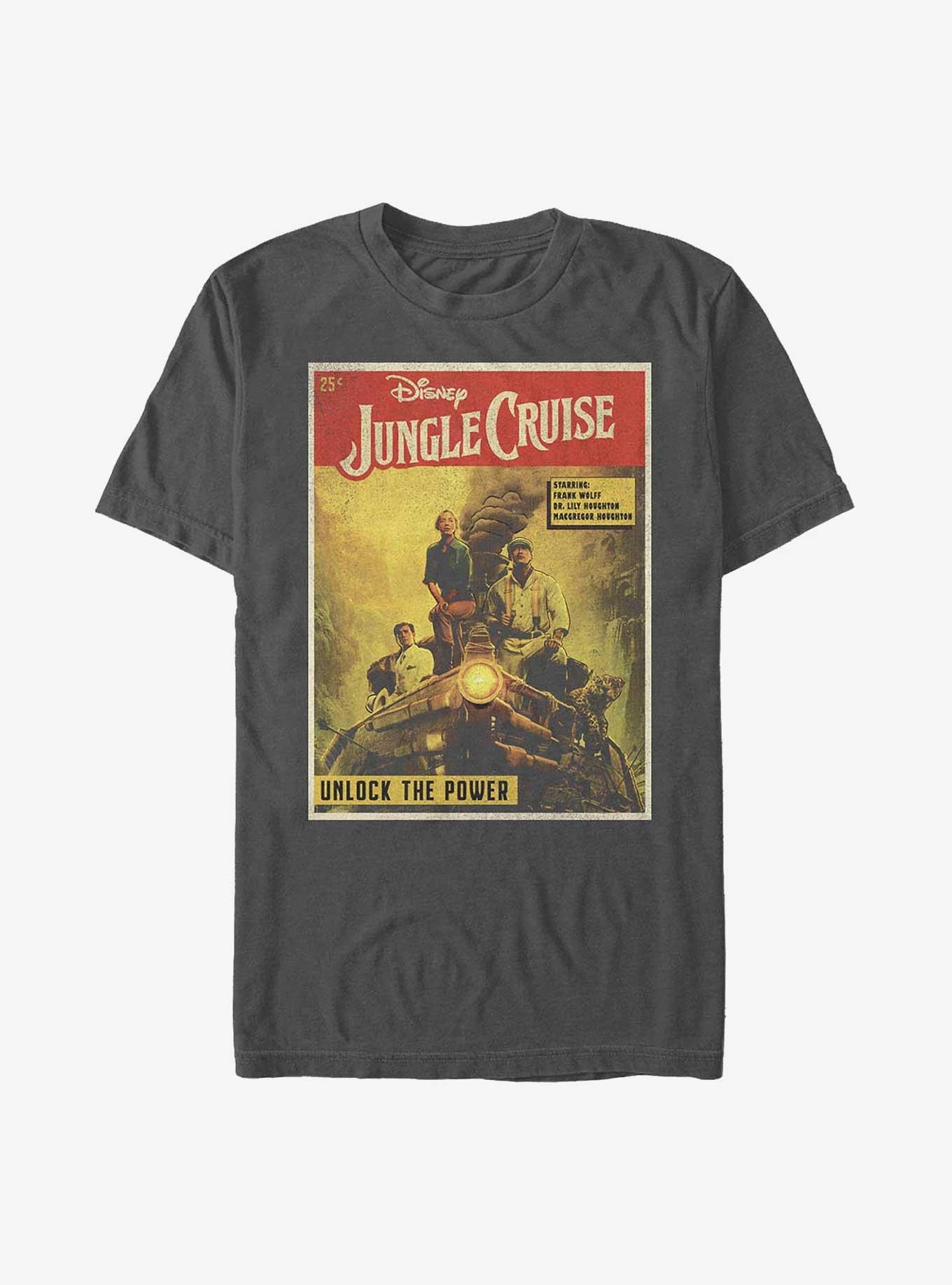 Disney Jungle Cruise Vintage Poster T-Shirt, CHARCOAL, hi-res