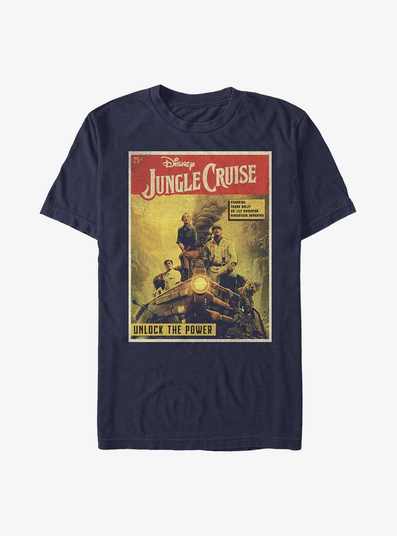 Disney Jungle Cruise Vintage Poster T-Shirt, NAVY, hi-res