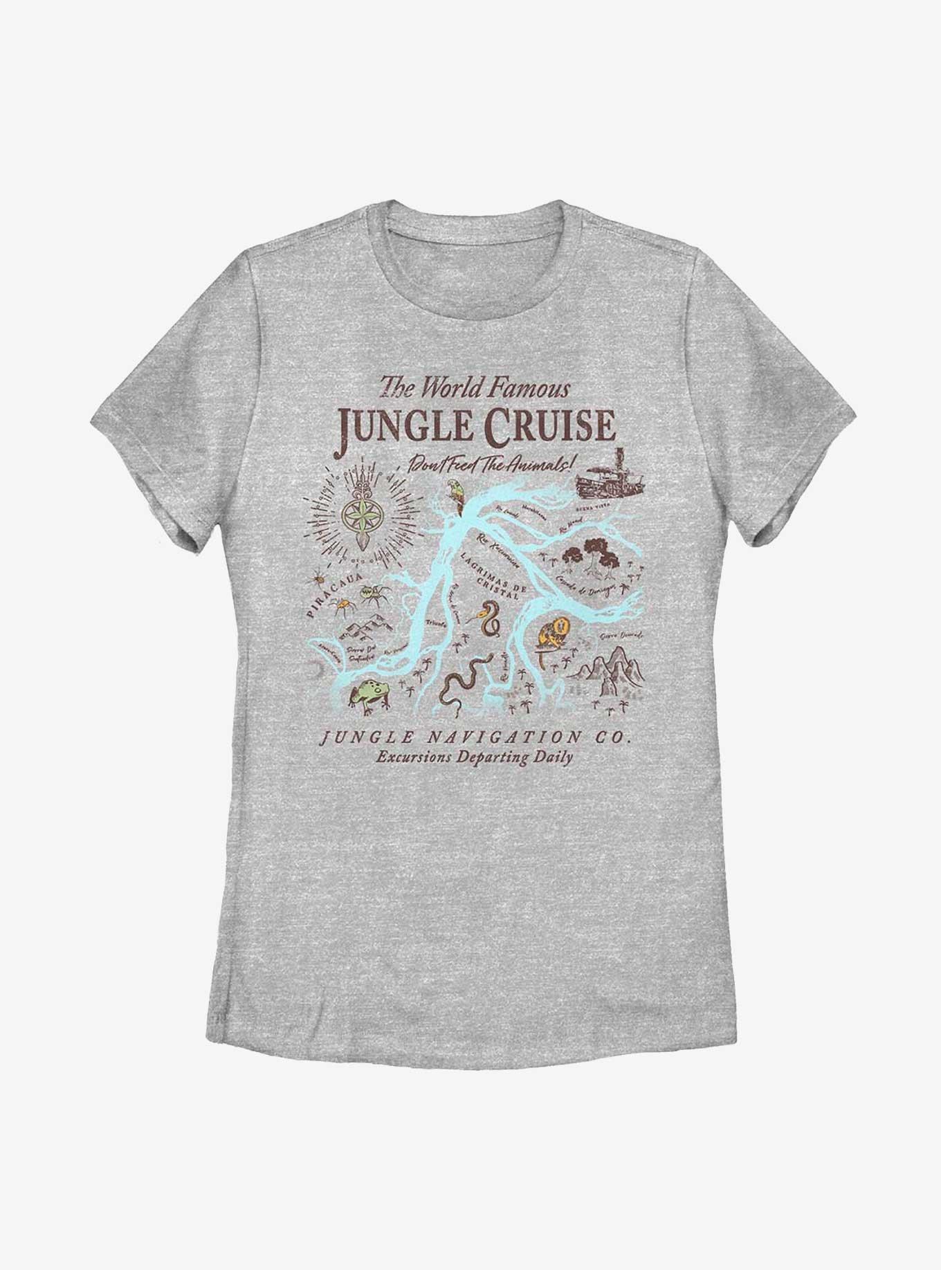 Disney Jungle Cruise Map Womens T-Shirt, ATH HTR, hi-res