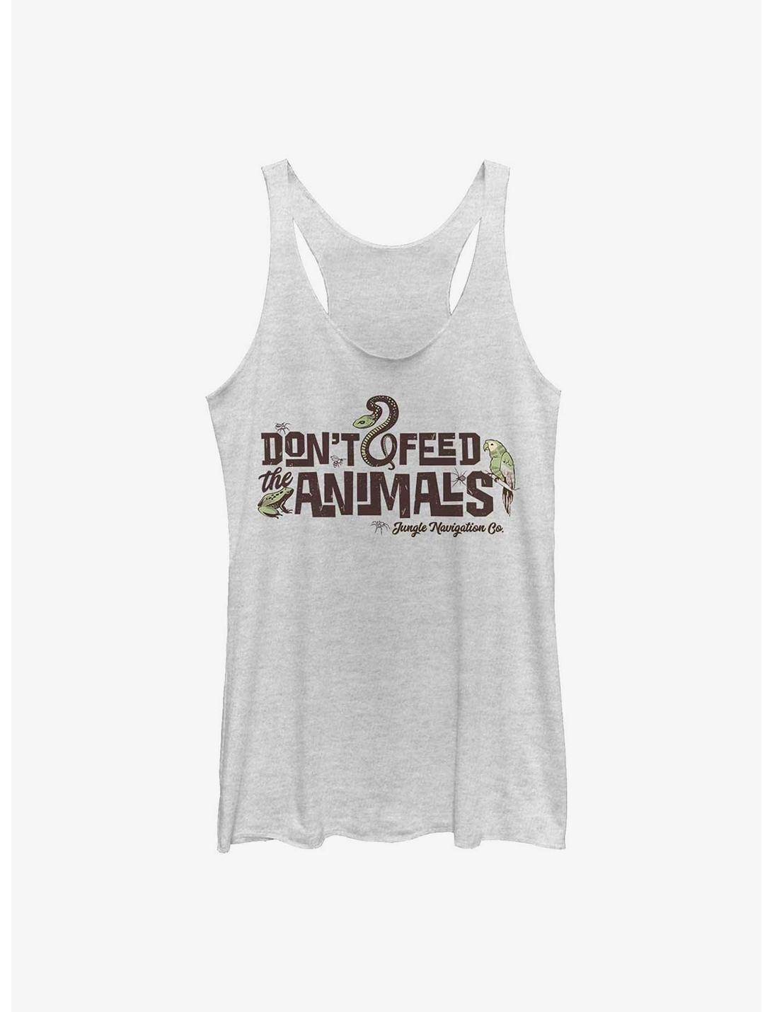 Disney Jungle Cruise Don't Feed Animals Womens Tank Top, WHITE HTR, hi-res