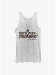 Disney Jungle Cruise Don't Feed Animals Womens Tank Top, WHITE HTR, hi-res