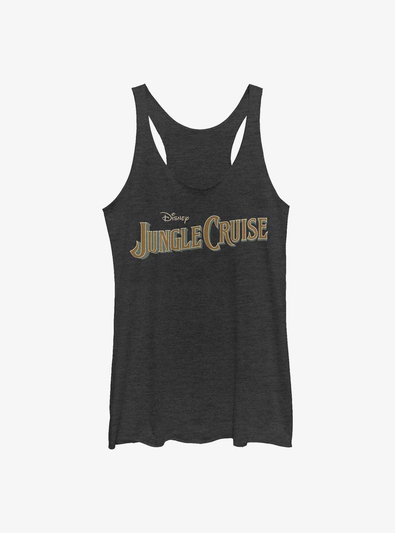 Disney Jungle Cruise Logo Womens Tank Top, BLK HTR, hi-res