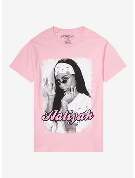 Aaliyah Portrait Boyfriend Fit Girls T-Shirt, , hi-res