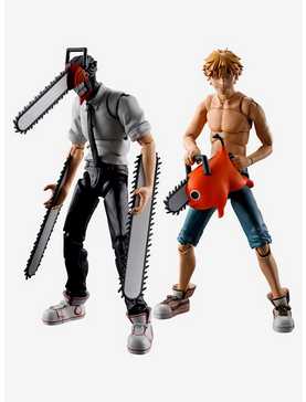 Bandai Spirits Chainsaw Man SMP Chainsaw Man & Denji Model Kit Set, , hi-res