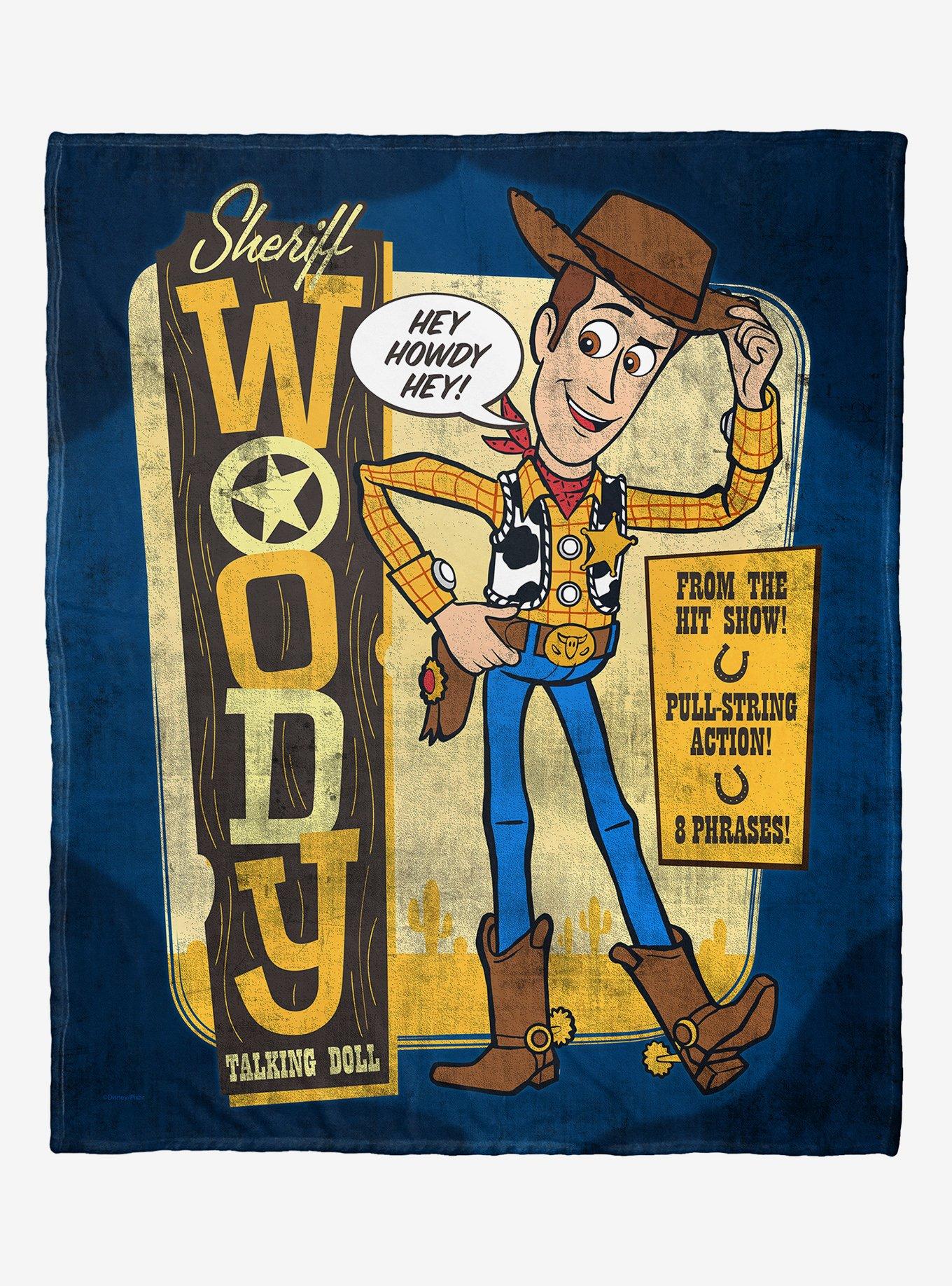 Disney Pixar Toy Story Western Woody Throw Blanket, , hi-res