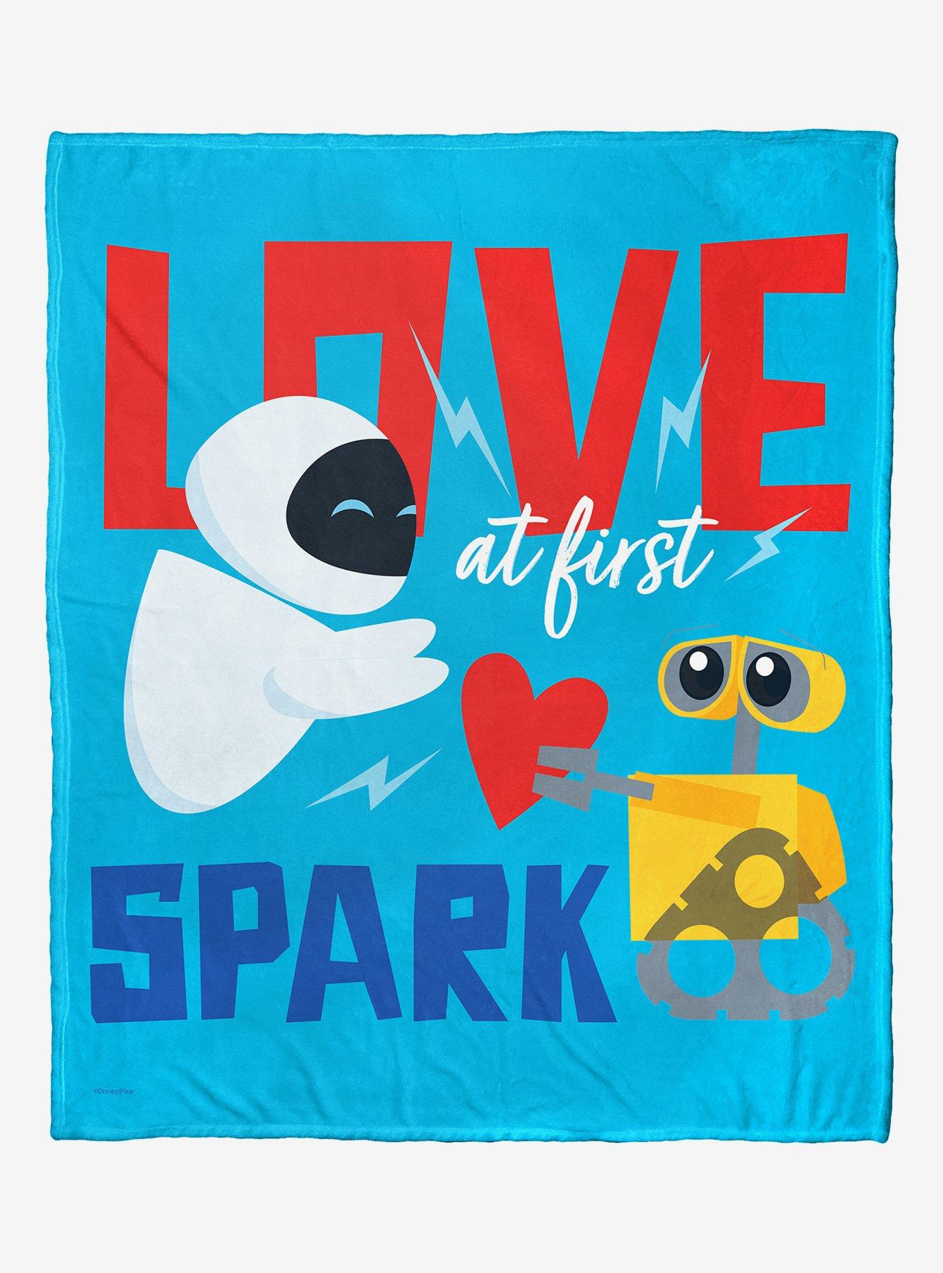 Disney Pixar Wall-E Love At First Spark Throw Blanket, , hi-res