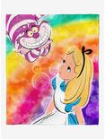Disney Alice In Wonderland Rainbows Alice Throw Blanket, , hi-res